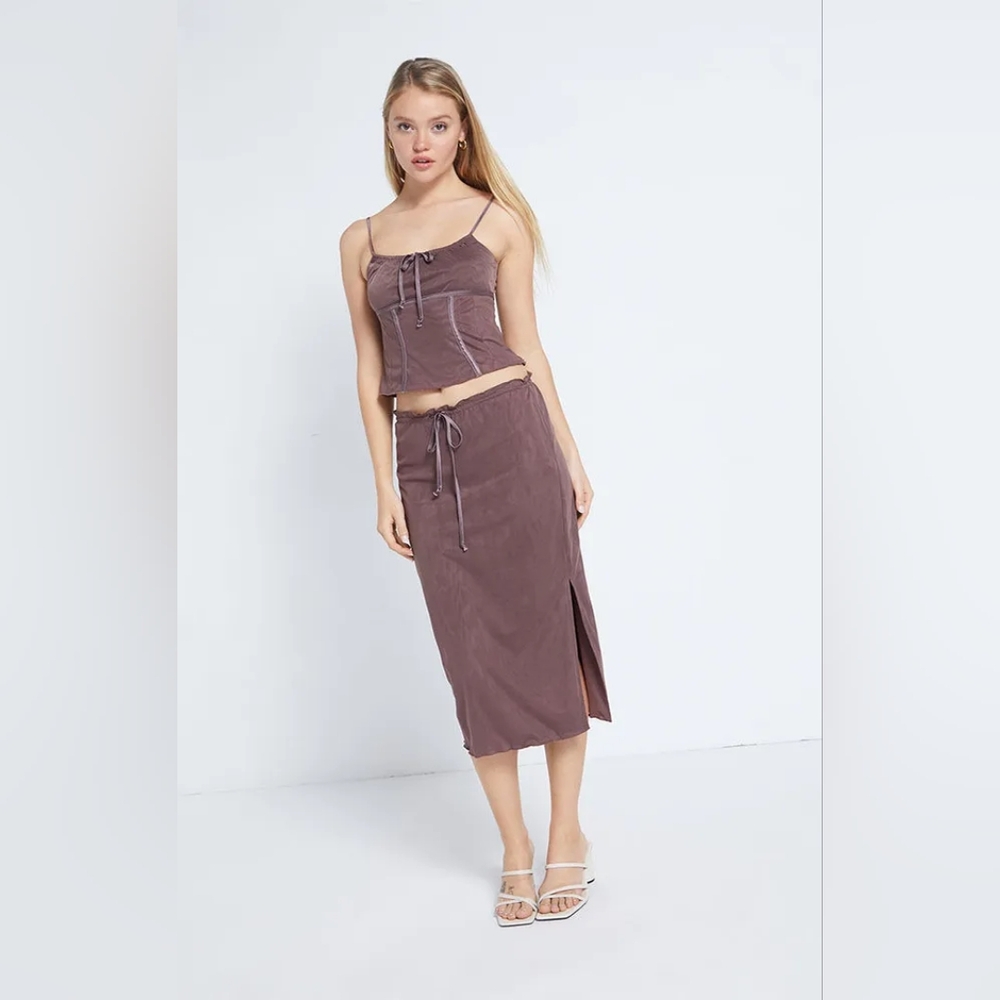 Kendall & Kylie Mesh Midi Skirt